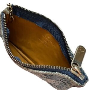 LV denim keychain coin pouch